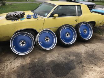 24 Dub Jokers Floaters The Spinners Was The Color Of My Car Had Them Sandblasted Cause I Was Doin My Car Over Another Color For Sale In Port Allen La Offerup