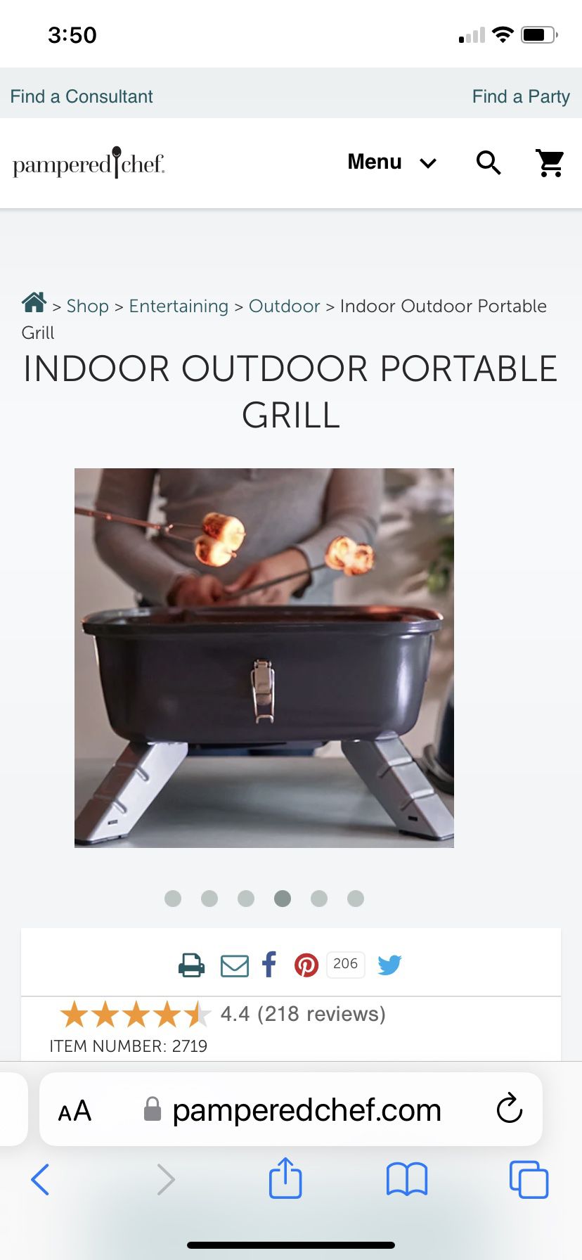 Indoor Outdoor Portable Grill - Shop