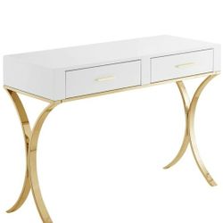 Monroe Gold Vanity / Desk / Console

