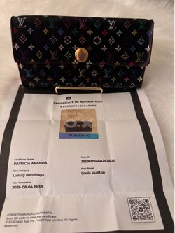Preloved LV Monogram Multicolored Sarah Wallet