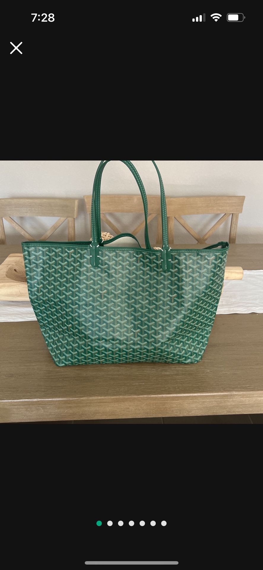 Goyard PM Tote Bag In Green