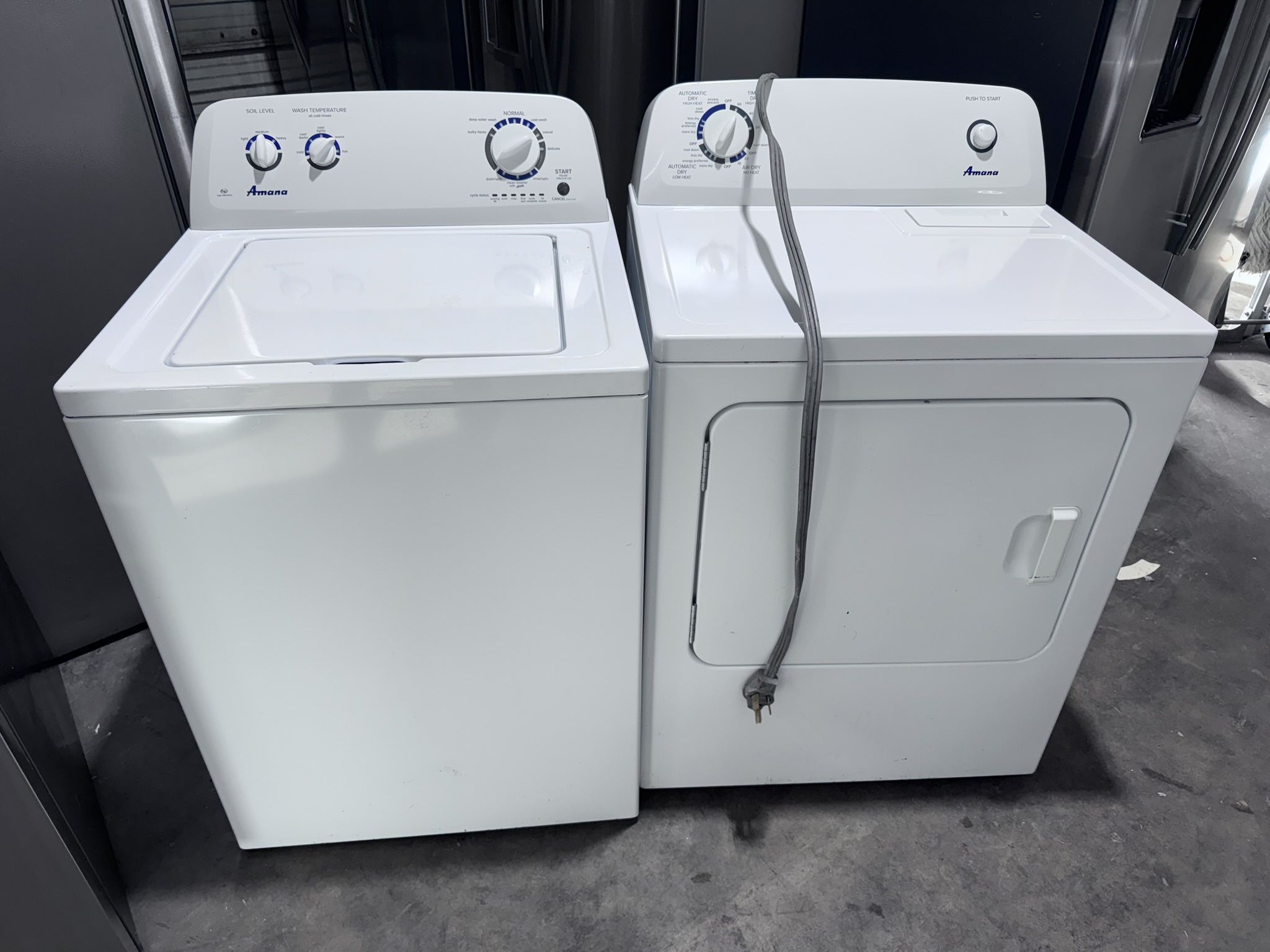 Amana Washer And Dryer Set Large Capacity