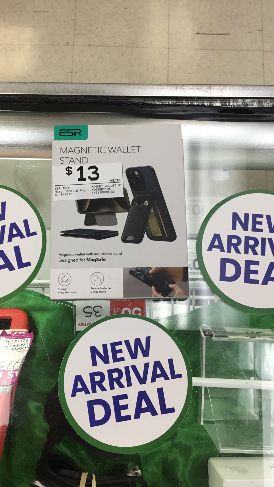 $13. ESR Magnetic Wallet Stand.