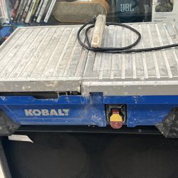 Kobalt 7” Blade Wet Table Saw Tabletop Sliding Table Tile Saw 