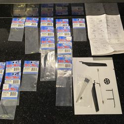 Lot of 17+ Heli-Max Helicopter Accessories & Guide