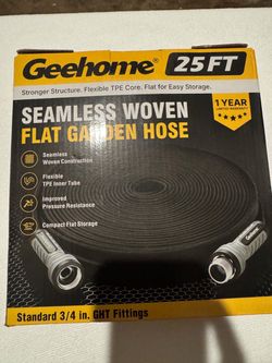 25ft Flat Garden Hose