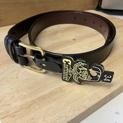 Canterbury Leather Belt (Sz 34/New)