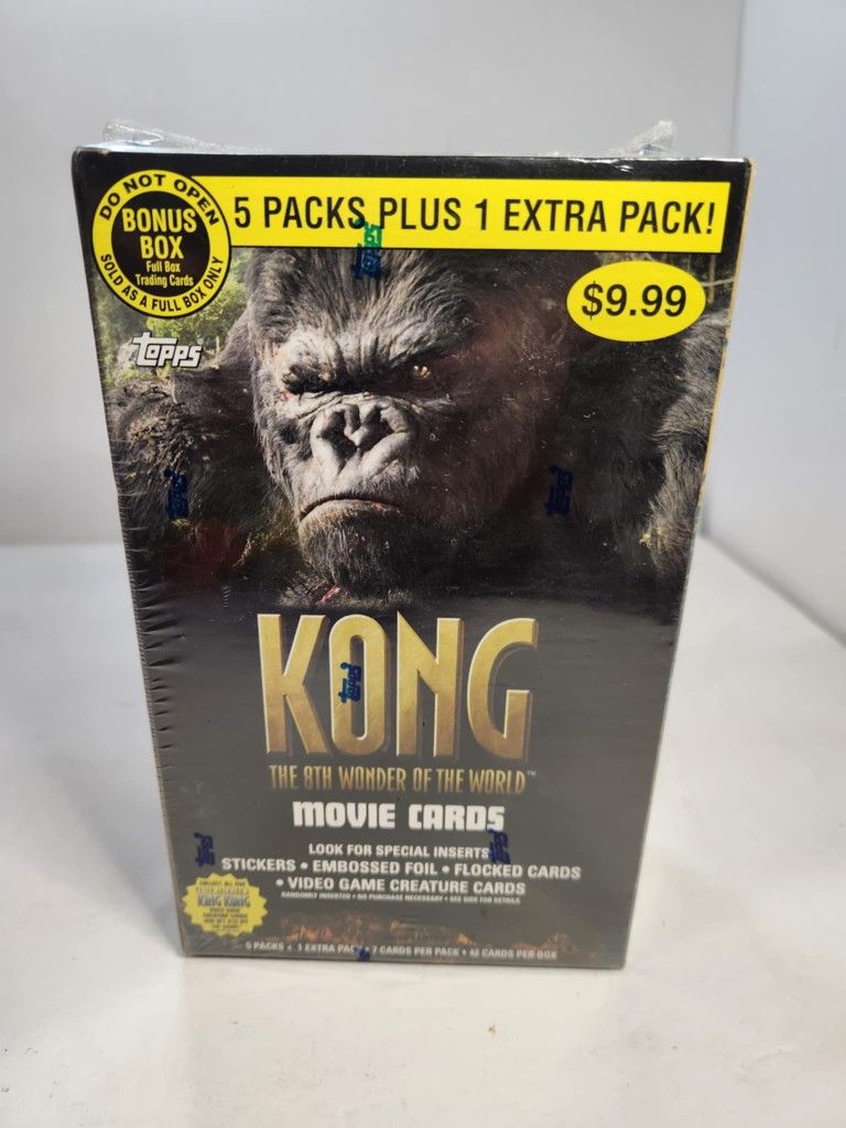 NEW Vintage King Kong 8th Wonder The World Box 6 Pack Topps Trading Cards 2005