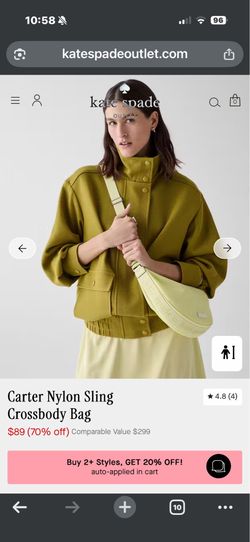Kate Spade Carter Nylon Sling Crossbody Bag