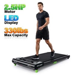 New-Akluer 480L-A Walking Pad with Incline, 2.5HP Under Desk Treadmill with Remote Control, LED Display, 330lbs Max Capacity,Black