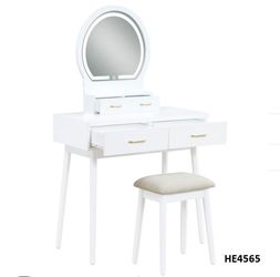 VANITY SET W/ LED MIRROR