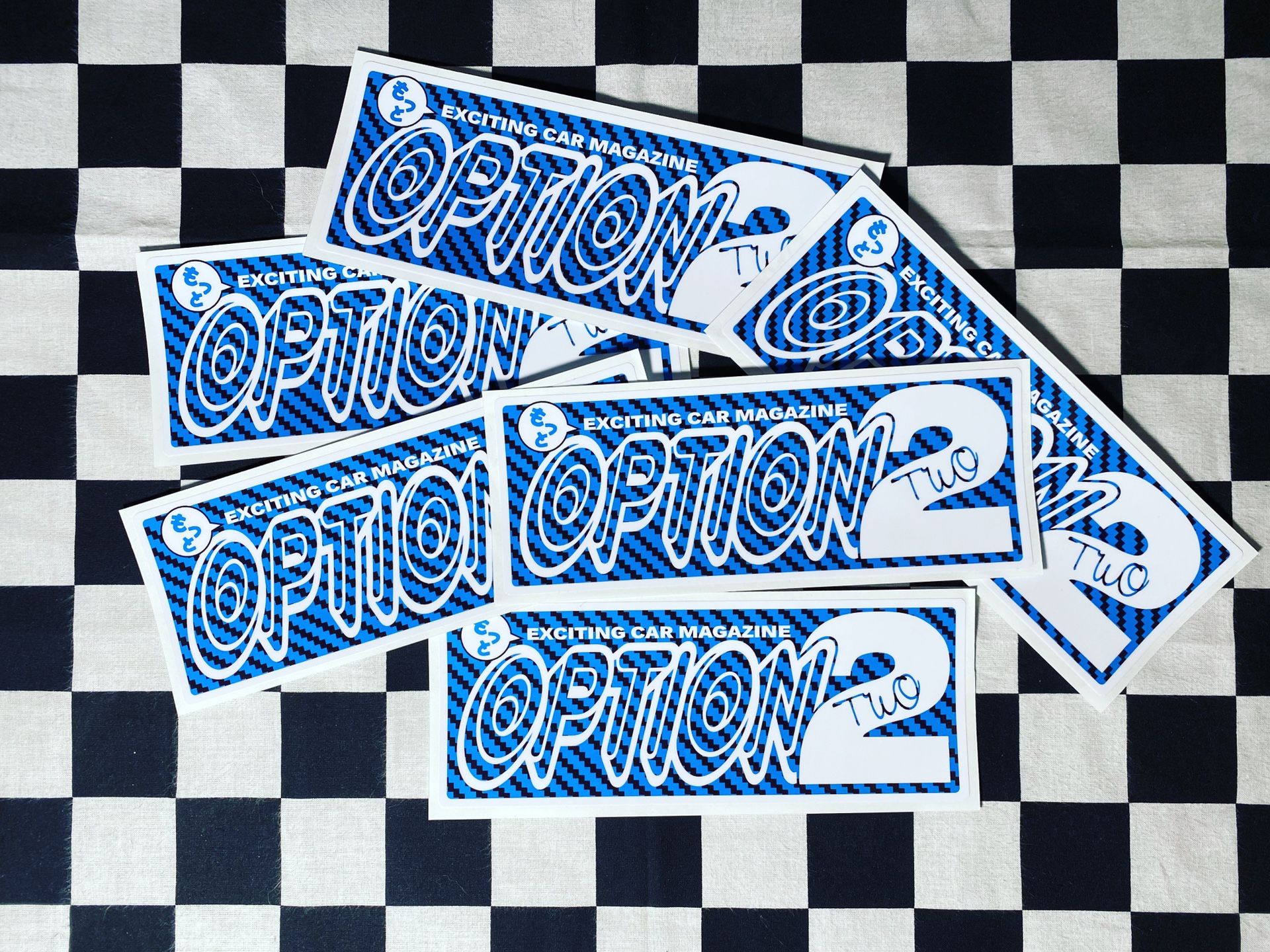 OPTION 2 JDM Tuning car magazine sticker 90s retro old skool
