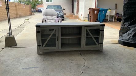 TV stand H 25” x  L 58” x  W 15.5”