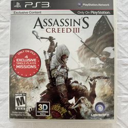 Assassins Creed III 3 PS3