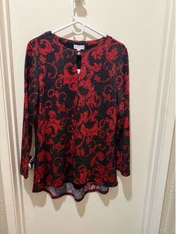 Black and Red Blouse