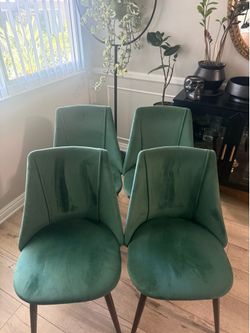 Velvet Green Chairs