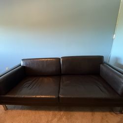 Brown Leather Couch