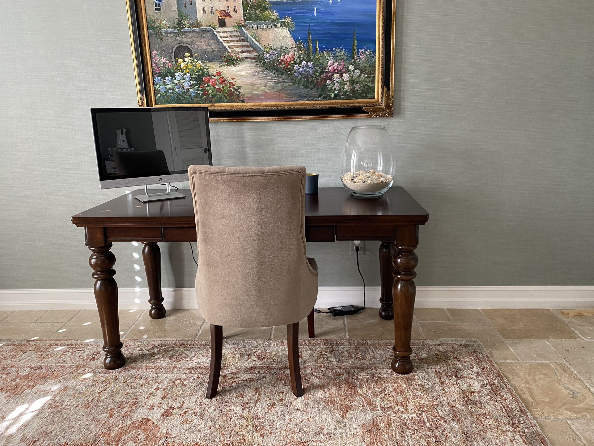 Desk, Chair & Carpet For Sale.