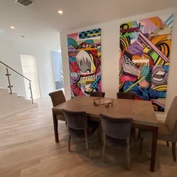 Crate&Barrel Wood/Concrete Table