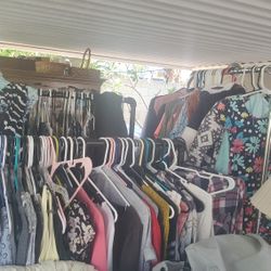 Racks Of Cloths Dresses Shirts Kids Clothes 