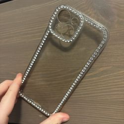Clear iPhone 14 Righnstone Case 