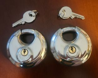 TWO NEW STORAGE UNIT LOCKS - $10.