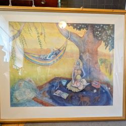 Whimsical Garden Fairies Framed Print