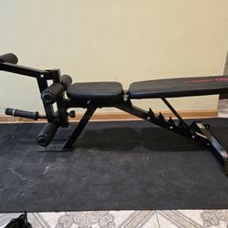 Marcy Deluxe Utility Bench FID Weight Bench 