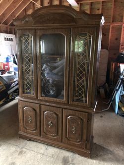 Lighted china cabinet
