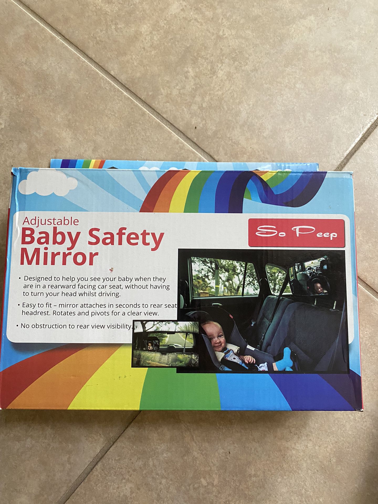 So Peep Baby Safety Mirror New 