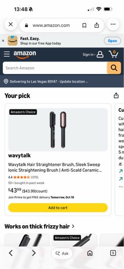 Wavytalk Ionic Hair Straightener Brush