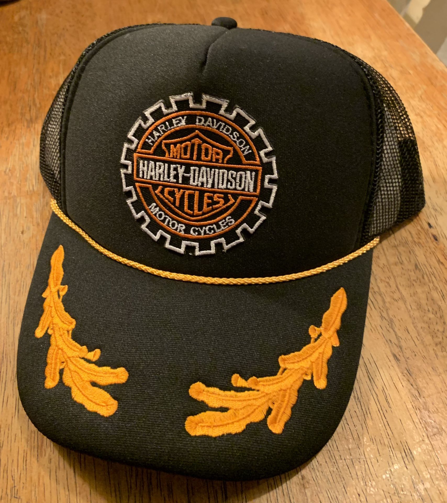 LOGO Harley Davidson Captain Hat Cap Unisex Trucker