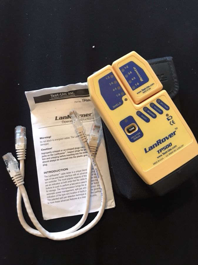 JDSU Test-Um LanRoamer Pro TP600 With Remote Cable Mapper