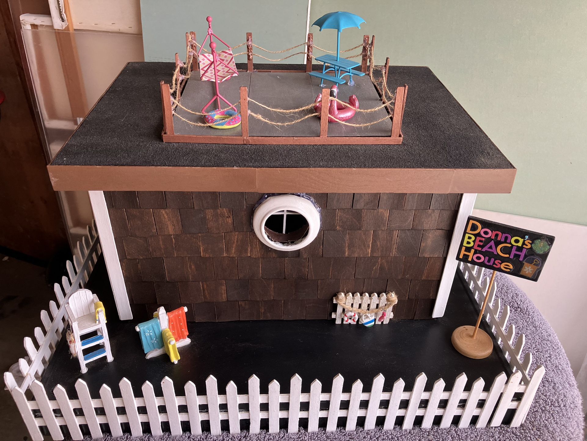 Birdhouse style, beach theme decoration
