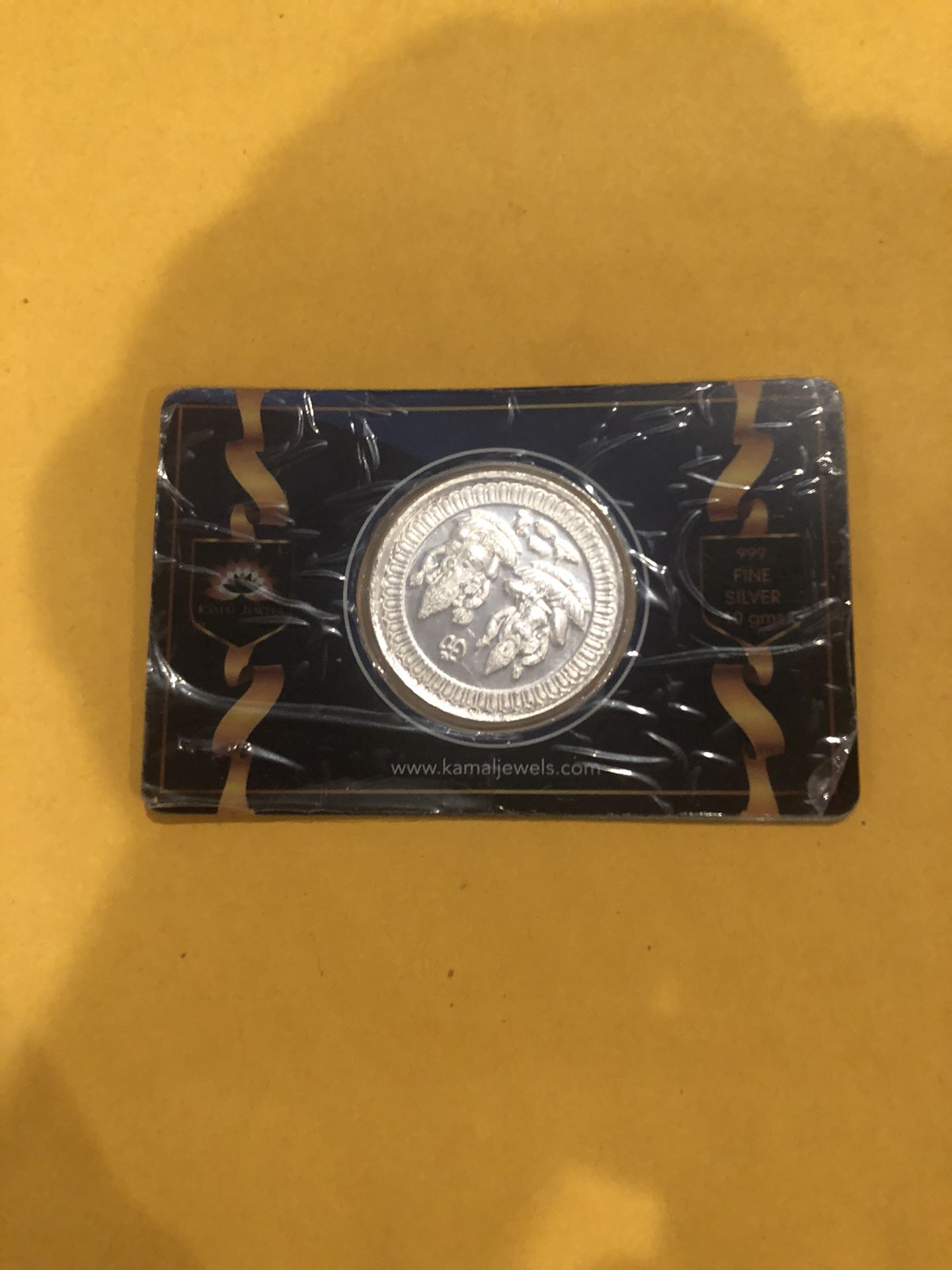 Silver Ganesh And Lakshmi Coin 10 Grams  Diwali Gift 