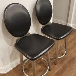 Swivel Barstools Counter Height Set of 2 (Super Heavy Duty)