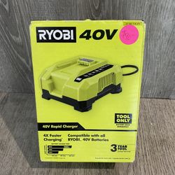 RYOBI 40V RAPID CHARGER (TOOL ONLY)