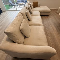 Feathers sectional couch