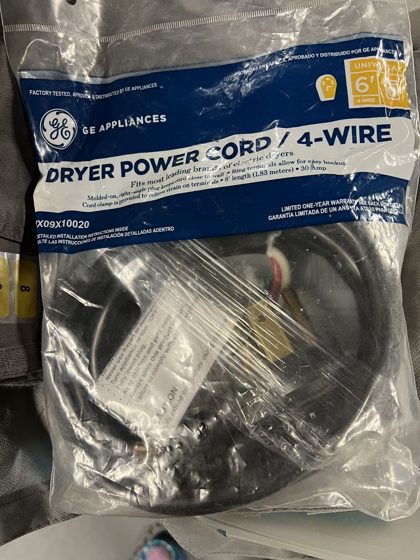 New Dryer Plug GE