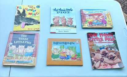 Three Little Pigs-reading, school, Classroom, child, learning, library, book, fairytale
