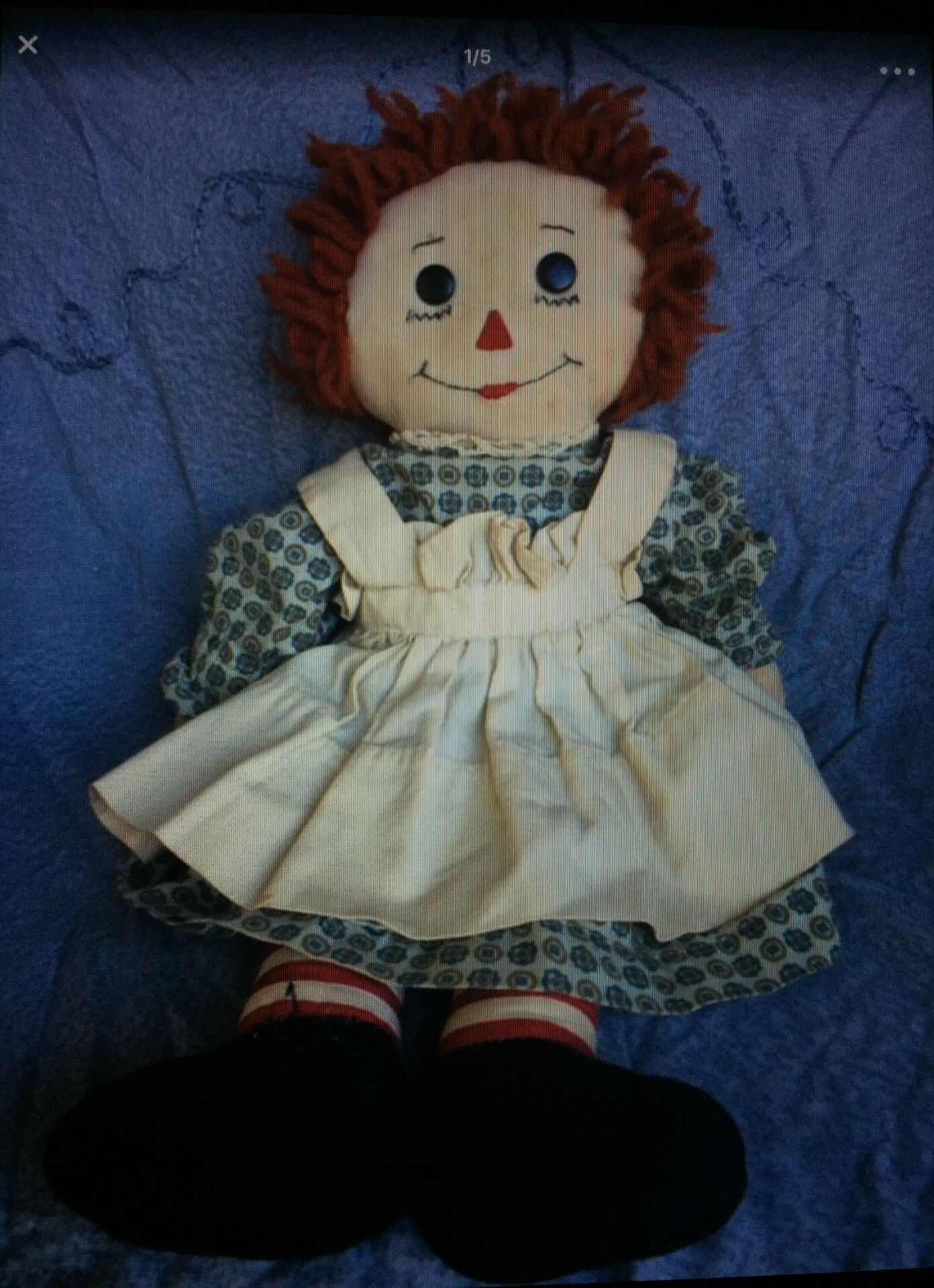 Antique homemade Raggedy Ann doll