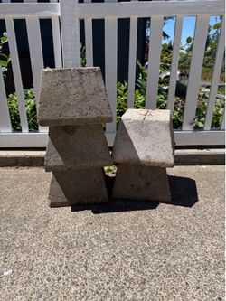 Free concrete blocks.