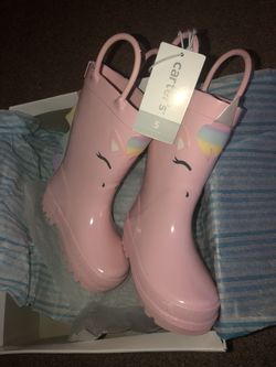 Carter’s Baby Girl Unicorn Rainboots NWT