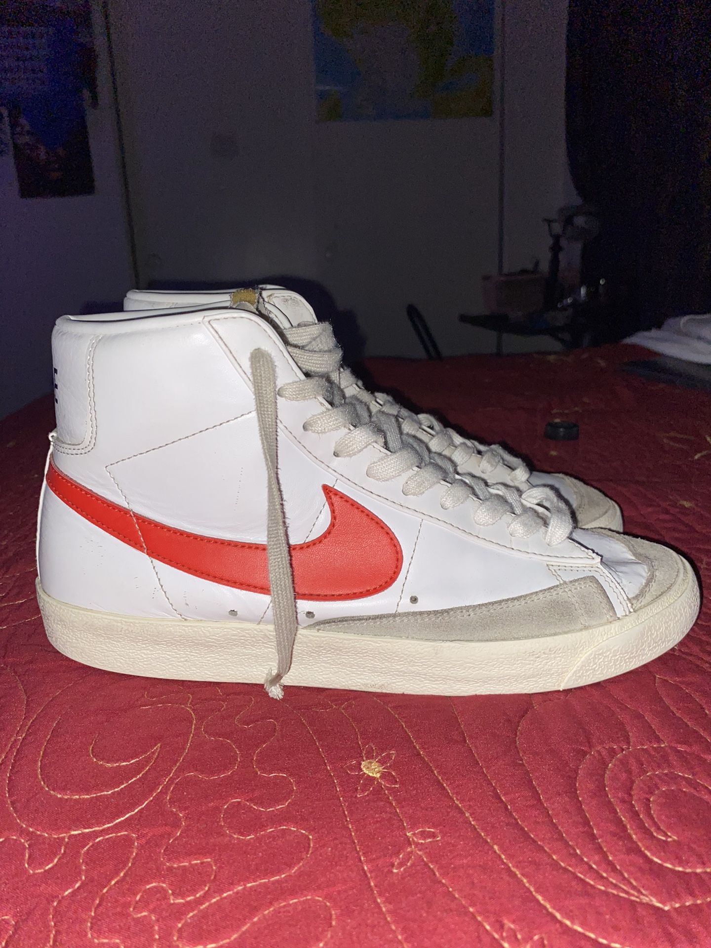 mismatched nike blazers