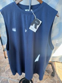 New Size Large Mens Navy Blue Top