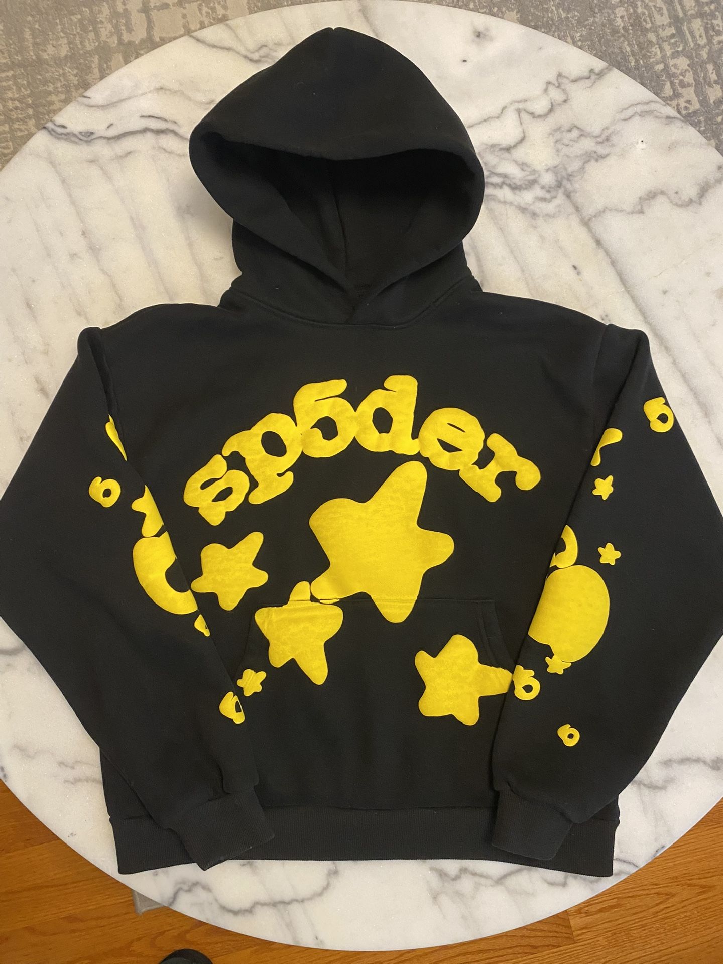 Spider Hoodie Black And Yellow