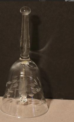 Princess House Inc - Handblown Crystal Bell - 6 Inches Tall

