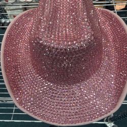 Pink Bling Fedora Concert Hat