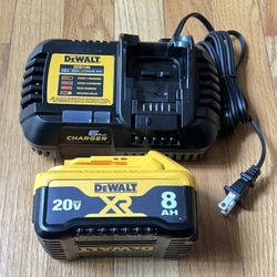 *NEW* Dewalt 20V XR 8.0Ah Battery and DCB1106 Fast Charger
