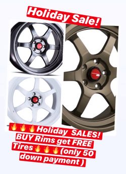 🔥🔥🔥Holiday SALES! BUY Rims get FREE Tires🔥🔥🔥(only 50 down payment / no credit needed )